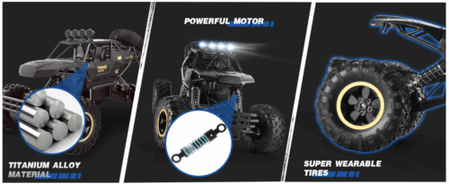 4wd rc carro 1:12 fora da estrada 4x4 todos os terrenos carros de controle remoto rádio elétrico buggy caminhão corrida deriva com luzes led brinquedos presentes - Imagem 15