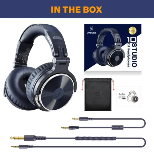 Oneodio pro 10 com fio dj fones de ouvido baixo estéreo gaming headset com microfone para telefone estúdio monitor fone para gravação - Imagem 26