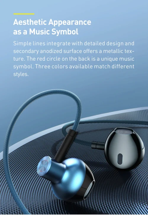 Baseus Bass Sound Fone de ouvido In-Ear Esporte Fones de ouvido com microfone para xiaomi iPhone 6 Samsung Headset fone de ouvido auriculares MP3 - Imagem 17