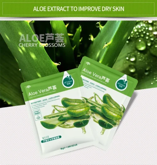 6/12 pçs frutas máscara facial hidratante controle de óleo endurecimento aloe coreano cosméticos folha máscara facial beleza cuidados com a pele projetos - Imagem 22