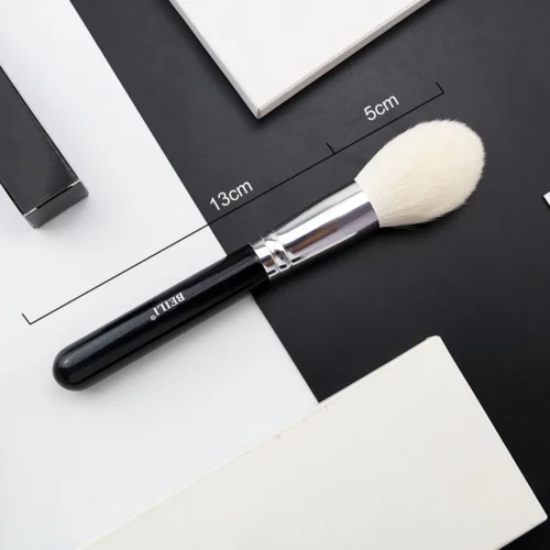 BEILI-Pincéis de maquiagem Big Powder preto, único pincel profissional de fibra de lã, muito macio, Fundação, Destaque, Beleza - Imagem 2