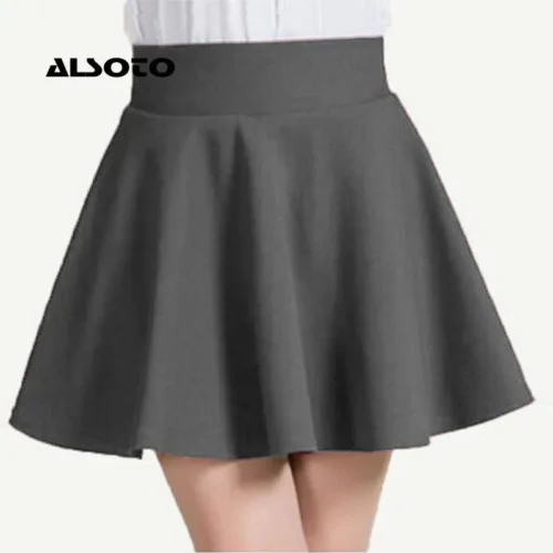 Alsoto 2024 inverno e verão estilo marca feminina saia elástica faldas senhoras midi saia sexy menina mini saias curtas saia feminina - Imagem 2