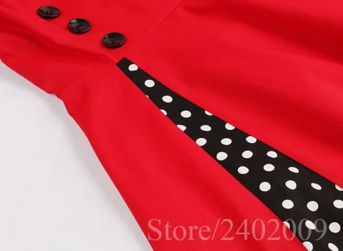 Vestido retrô vintage rockabilly feminino, balanço de ponto, pin up, vestidos de festa, túnica elegante, casual, vintage, S-5XL, 50s, 60s - Imagem 16