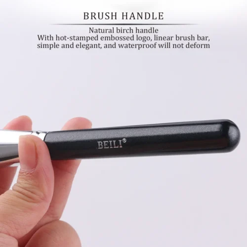 BEILI-Pincéis de maquiagem Big Powder preto, único pincel profissional de fibra de lã, muito macio, Fundação, Destaque, Beleza - Imagem 21