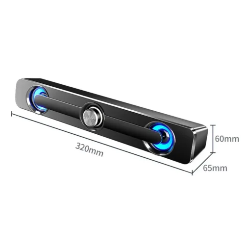 Salange barra de som bluetooth usb com fio alto-falantes barra alto-falante estéreo para projetor computador portátil telefone computador 3.5mm aux alto-falante - Imagem 20