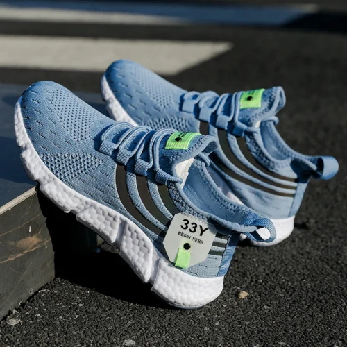 Tênis casuais verão respirável sapatos esportivos leve malha ao ar livre tênis de corrida atlético jogging tenis sapatos caminhada - Imagem 5
