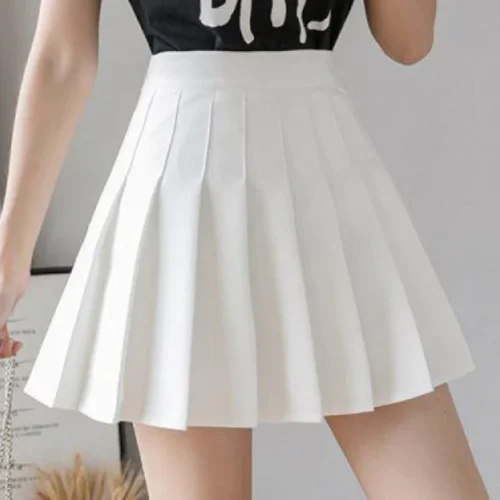 2024 outono coreano saia shorts feminino cintura alta sexy mini saia escola curto plissado kawaii japonês rosa saia feminina primavera - Imagem 8