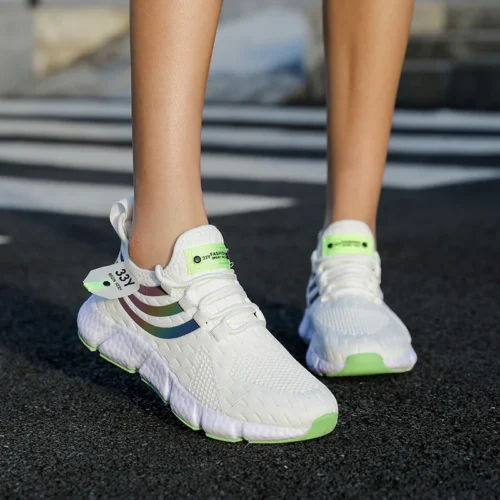 Tênis casuais verão respirável sapatos esportivos leve malha ao ar livre tênis de corrida atlético jogging tenis sapatos caminhada - Imagem 14