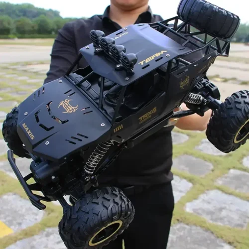 4wd rc carro 1:12 fora da estrada 4x4 todos os terrenos carros de controle remoto rádio elétrico buggy caminhão corrida deriva com luzes led brinquedos presentes - Imagem 3