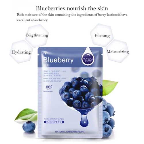 6/12 pçs frutas máscara facial hidratante controle de óleo endurecimento aloe coreano cosméticos folha máscara facial beleza cuidados com a pele projetos - Imagem 4