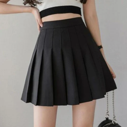 2024 outono coreano saia shorts feminino cintura alta sexy mini saia escola curto plissado kawaii japonês rosa saia feminina primavera - Imagem 9