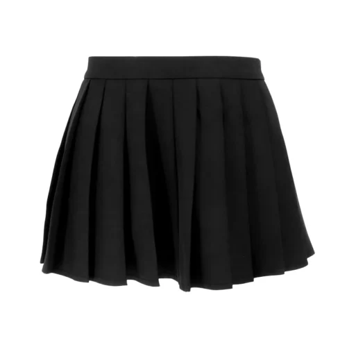 Sexy mini saia feminina novo verão preto moda zíper partywear casual magro saia plissada elegante versátil sexy saia feminina - Imagem 4