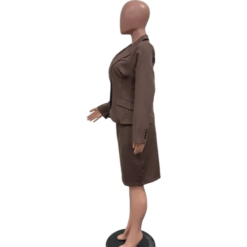 Bwq conjunto feminino manga cheia botão blazer + saias terno 2025 inverno casual streetwear dois 2 peças conjunto áfrica ol roupas de trabalho - Imagem 39