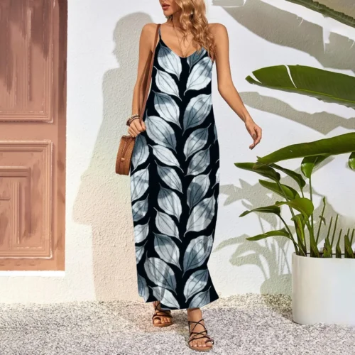 Vestido extra longo feminino, vestidos maxi tamanho grande, estampa 3D - Imagem 20