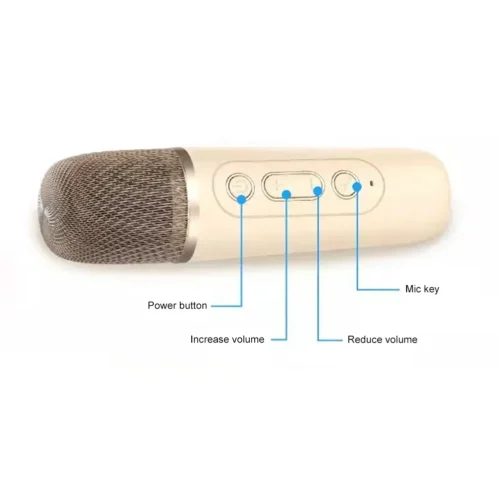 K12 máquina de karaokê portátil bluetooth 5.3 sistema de alto-falante pa com 1-2 microfones sem fio casa família cantando presentes das crianças - Imagem 25
