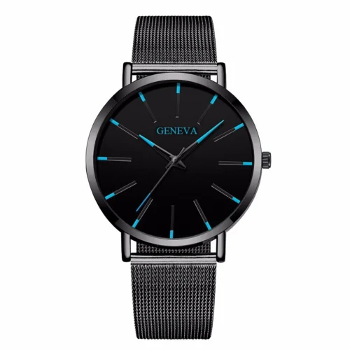 Moda ultra-fino masculino relógios de negócios banda de malha de aço relógio de quartzo masculino relogio masculino - Imagem 10