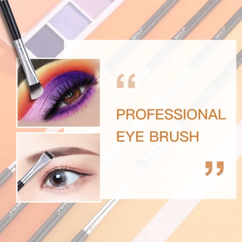 Beili profissional 6/8pcs clássico pincéis de maquiagem dos olhos naturais definir sombra sobrancelha mistura smokey black beleza maquiagem pincéis - Imagem 14