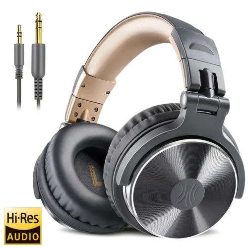 Oneodio pro 10 com fio dj fones de ouvido baixo estéreo gaming headset com microfone para telefone estúdio monitor fone para gravação - Imagem 7