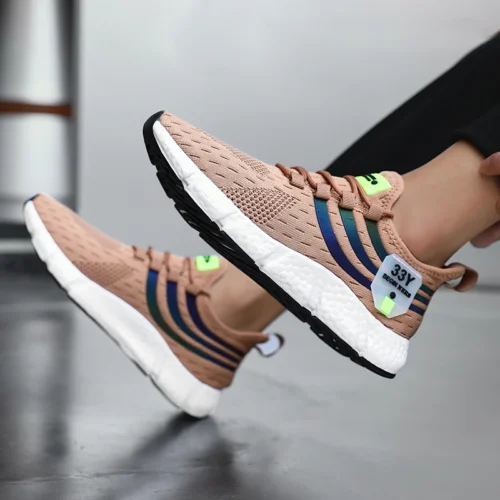 Tênis casuais verão respirável sapatos esportivos leve malha ao ar livre tênis de corrida atlético jogging tenis sapatos caminhada - Imagem 3