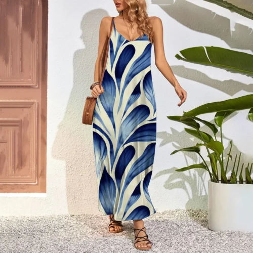 Vestido extra longo feminino, vestidos maxi tamanho grande, estampa 3D - Imagem 11