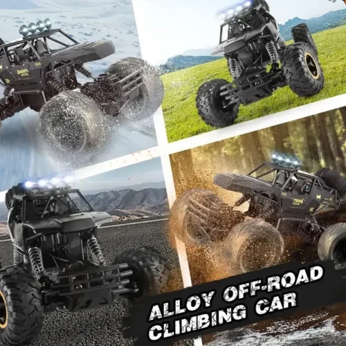4wd rc carro 1:12 fora da estrada 4x4 todos os terrenos carros de controle remoto rádio elétrico buggy caminhão corrida deriva com luzes led brinquedos presentes - Imagem 5
