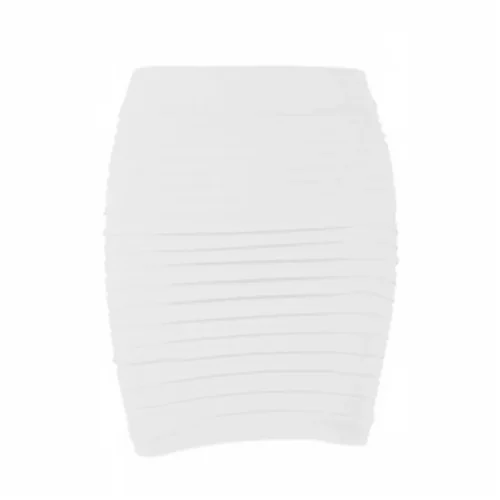Verão feminino saia de cintura alta cor sólida elástica saia plissada para senhora do escritório drapeado magro mini saia sexy senhora lápis saias - Imagem 18