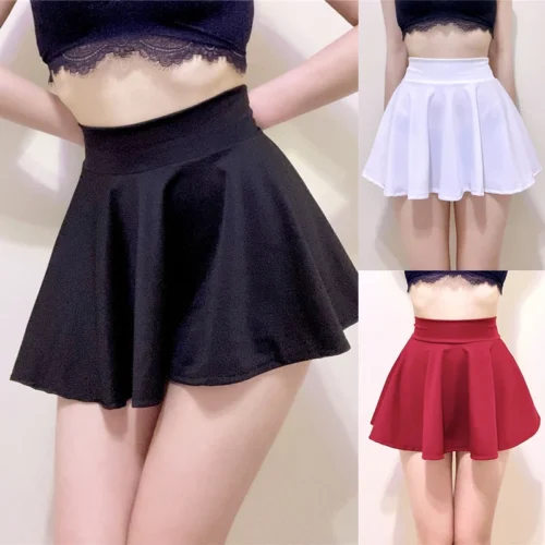 Moda sexy mini saia de verão saias femininas cintura alta saia plissada para menina saias de tênis coreano sexy senhora all-match roupas - Imagem 2