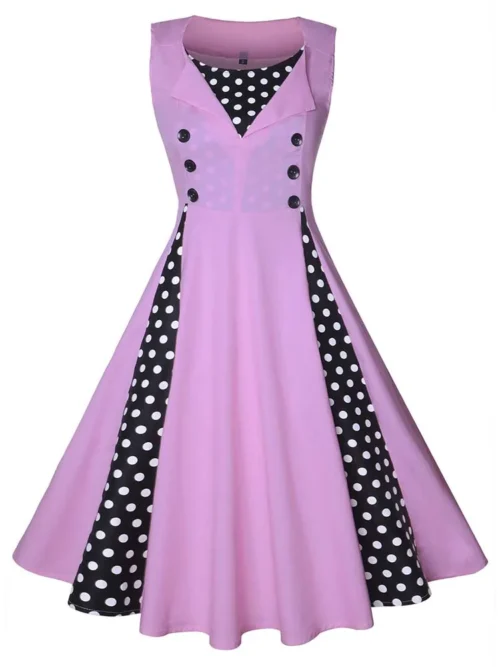 Vestido retrô vintage rockabilly feminino, balanço de ponto, pin up, vestidos de festa, túnica elegante, casual, vintage, S-5XL, 50s, 60s - Imagem 19