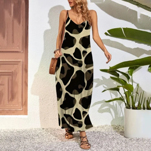 Vestido extra longo feminino, vestidos maxi tamanho grande, estampa 3D - Imagem 18