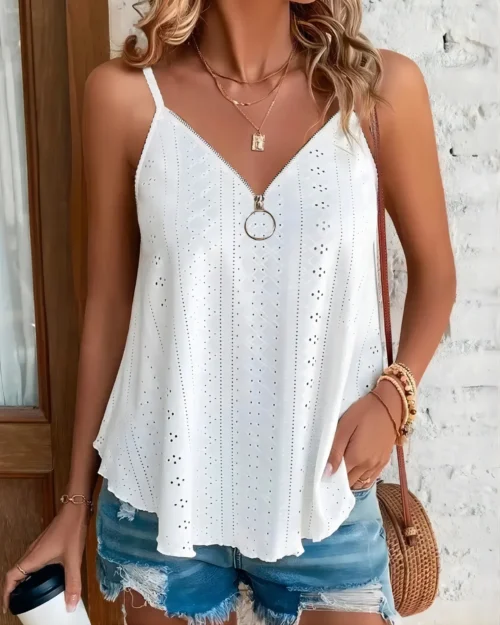 2024 verão moda sexy mulher blusas sem mangas magro sólido camisas femininas corrente de seda cetim regata blusas para mujer 24867 - Imagem 12
