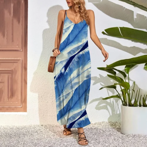 Vestido extra longo feminino, vestidos maxi tamanho grande, estampa 3D - Imagem 10