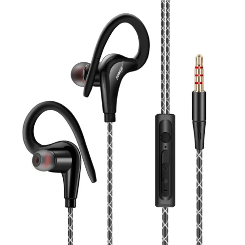 Fone de ouvido esportivo com microfone, fone de ouvido para iphone, xiaomi, huawei, fone de ouvido 3,5mm - Imagem 7