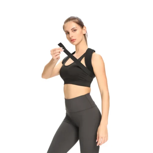 Corretor ajustável da postura do ombro traseiro, clavícula, suporte da espinha, remodelar seu corpo, casa, escritório, esporte, parte superior das costas, cinta de pescoço - Imagem 20