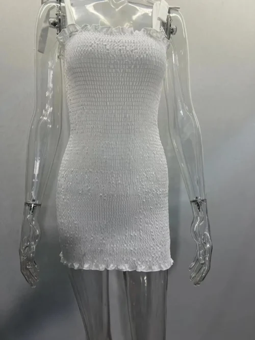 Verão sexy magro vestido de impressão moda feminina cinta espaguete pacote elegante quadris bodycon mini vestidos femlae praia vestido de festa - Imagem 16