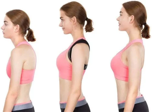 Corretor ajustável da postura do ombro traseiro, clavícula, suporte da espinha, remodelar seu corpo, casa, escritório, esporte, parte superior das costas, cinta de pescoço - Imagem 16
