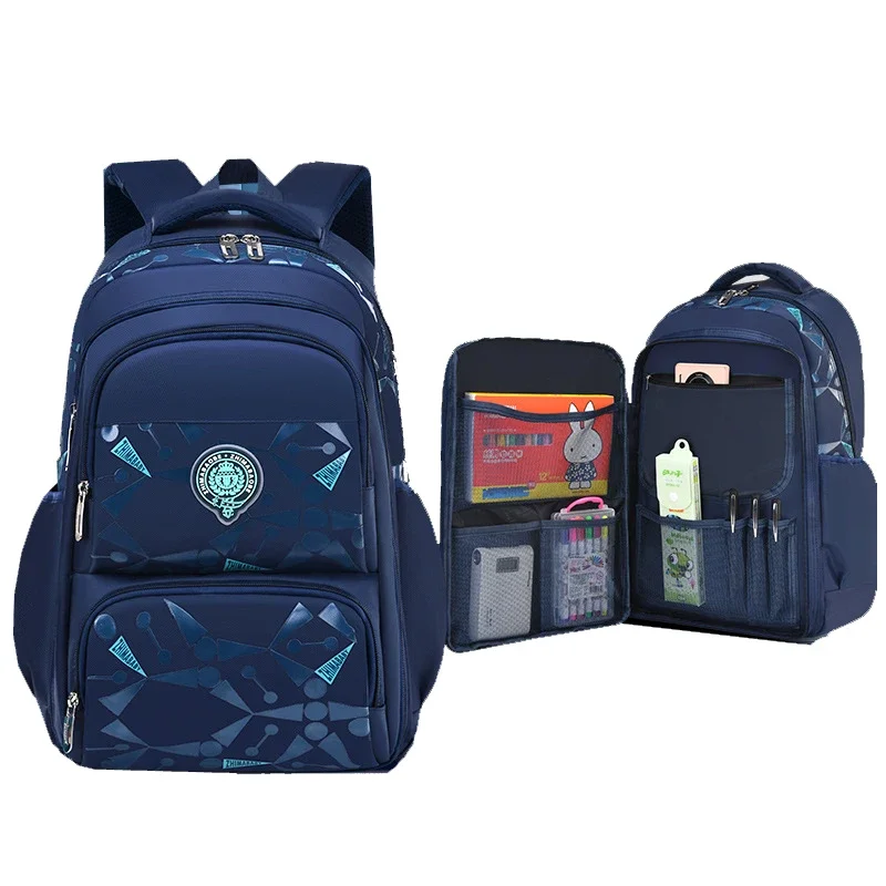 Mochila ortopédica infantil à prova d'água, bolsa para escola primária, para meninos, classe 3 a 6
