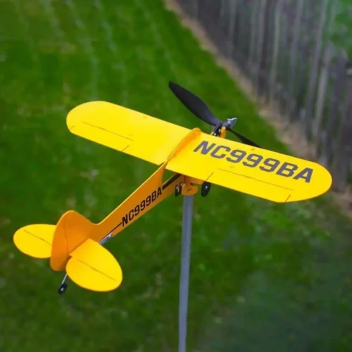 Cata-vento Avião 3D para Exterior Bússola Direção do Vento Decoração de Jardim Cata-vento - Imagem 12