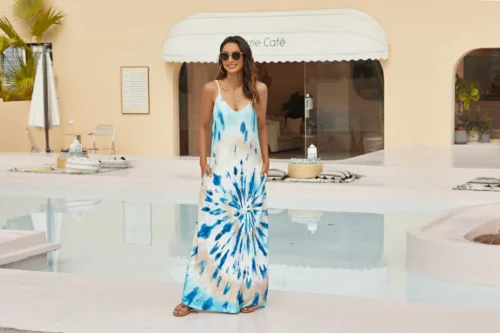 Vestido extra longo feminino, vestidos maxi tamanho grande, estampa 3D - Imagem 22
