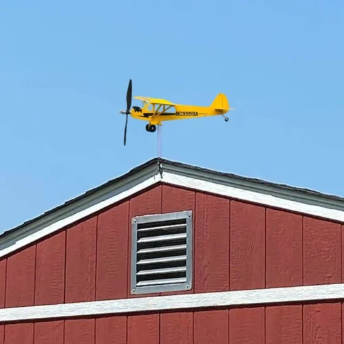Cata-vento Avião 3D para Exterior Bússola Direção do Vento Decoração de Jardim Cata-vento - Imagem 14
