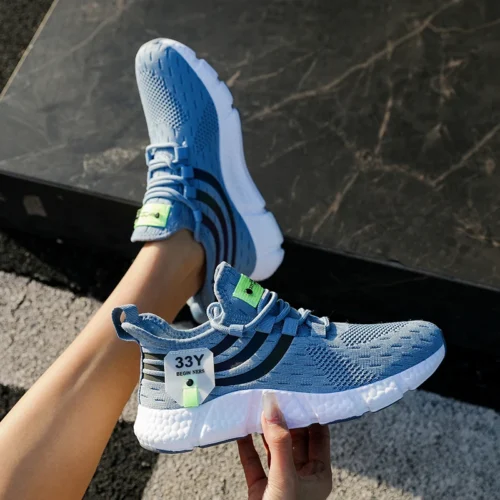 Tênis casuais verão respirável sapatos esportivos leve malha ao ar livre tênis de corrida atlético jogging tenis sapatos caminhada - Imagem 26