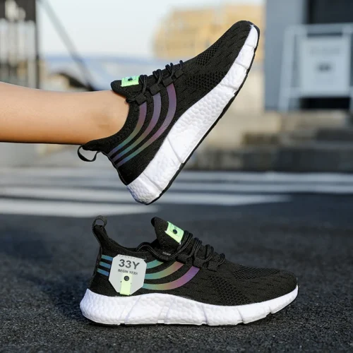 Tênis casuais verão respirável sapatos esportivos leve malha ao ar livre tênis de corrida atlético jogging tenis sapatos caminhada - Imagem 30