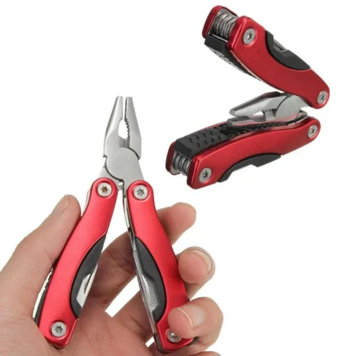 Portátil Multi Ferramenta Alicate, Camping Gear, sobrevivência ao ar livre, aço inoxidável, Camping Acessórios, 9 em 1 - Imagem 6