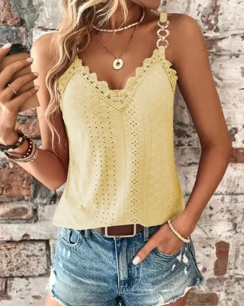 2024 verão moda sexy mulher blusas sem mangas magro sólido camisas femininas corrente de seda cetim regata blusas para mujer 24867 - Imagem 17