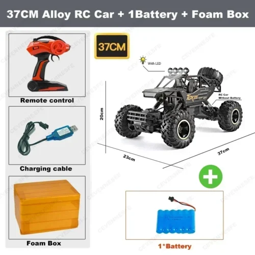 4wd rc carro 1:12 fora da estrada 4x4 todos os terrenos carros de controle remoto rádio elétrico buggy caminhão corrida deriva com luzes led brinquedos presentes - Imagem 11