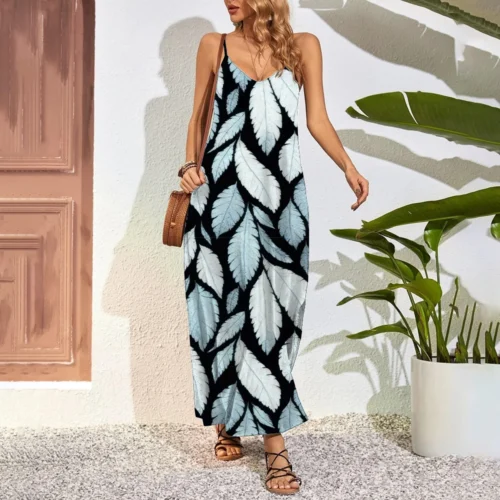 Vestido extra longo feminino, vestidos maxi tamanho grande, estampa 3D - Imagem 19