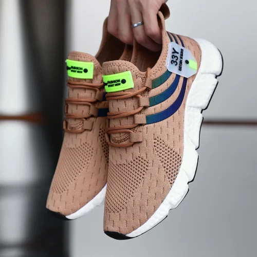 Tênis casuais verão respirável sapatos esportivos leve malha ao ar livre tênis de corrida atlético jogging tenis sapatos caminhada