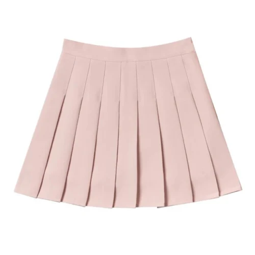 2024 outono coreano saia shorts feminino cintura alta sexy mini saia escola curto plissado kawaii japonês rosa saia feminina primavera - Imagem 6
