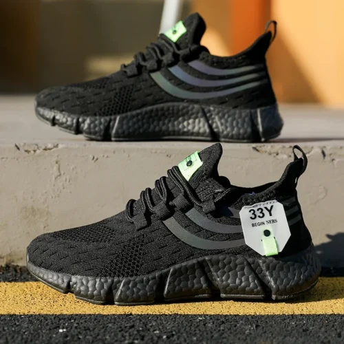 Tênis casuais verão respirável sapatos esportivos leve malha ao ar livre tênis de corrida atlético jogging tenis sapatos caminhada - Imagem 6