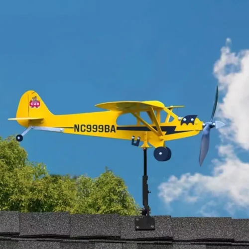 Cata-vento Avião 3D para Exterior Bússola Direção do Vento Decoração de Jardim Cata-vento - Imagem 8