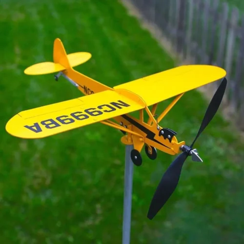 Cata-vento Avião 3D para Exterior Bússola Direção do Vento Decoração de Jardim Cata-vento - Imagem 7